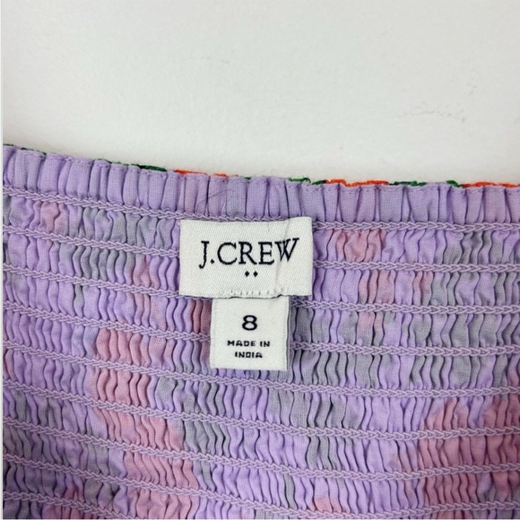 J. Crew Strappy Midi Dress Women's Size 8 in Vintage Lilac Multi - Picture 3 of 10